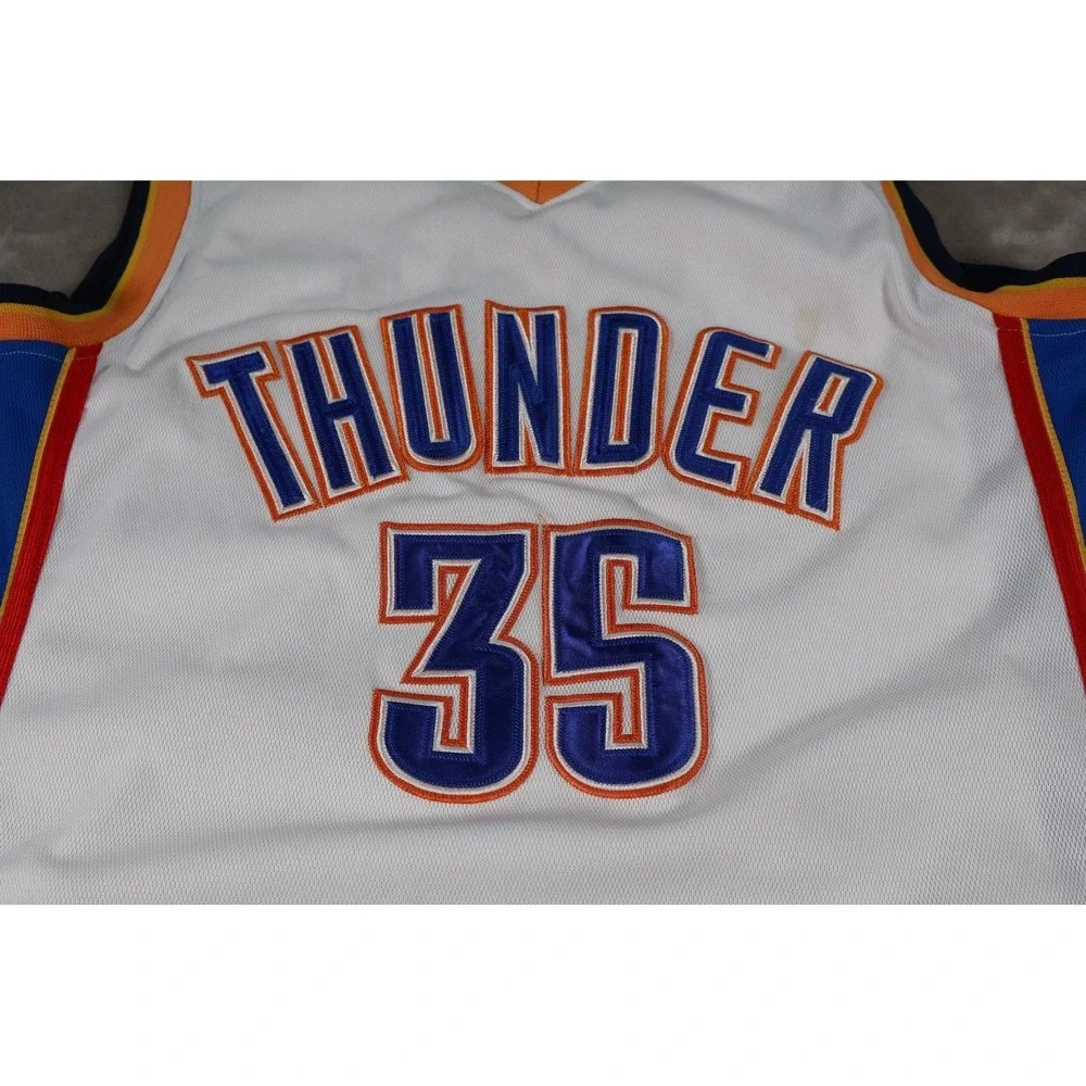 Oklahoma City Thunder Jersey Mens 48 White Kevin Durant Adidas NBA‎ Basketball
